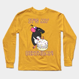 Birthday Rat (Version 3) Long Sleeve T-Shirt